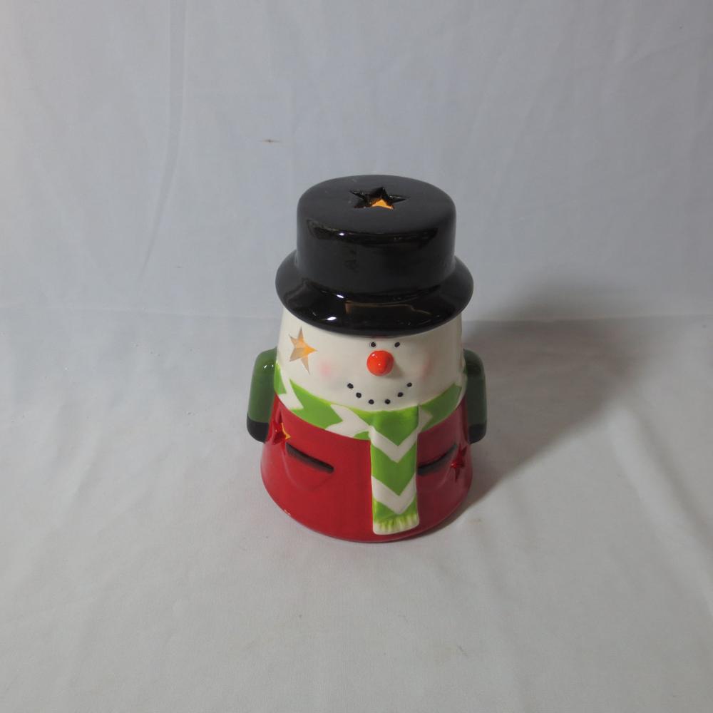 2018 Christmas Gift Porcelain Snowman with LED Light