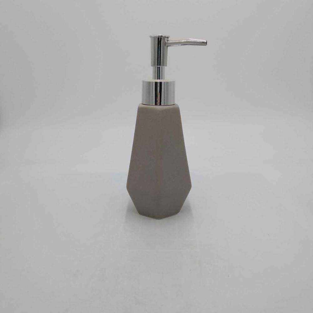 Tall Refillable Ceramic Liquid Hand Soap Dispenser Pump Bottle for Bathroom, Powder Room, Kitchen – Holds Soaps