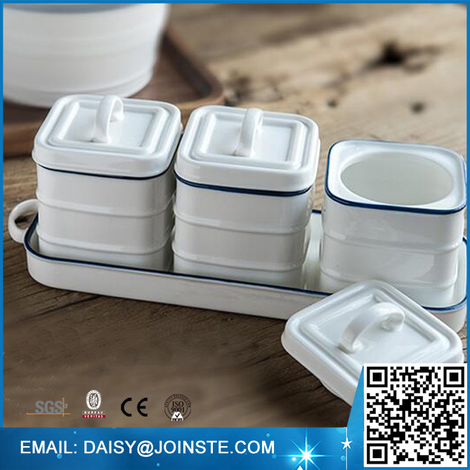 Small ceramic airtight storage jars for sweet jars, garlic bottles