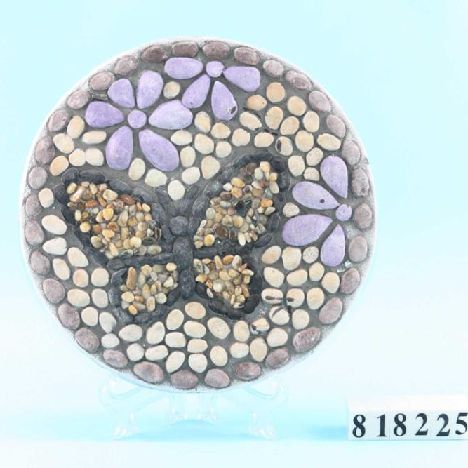 Custom accept Butterfly with Flowers Stepping Stone