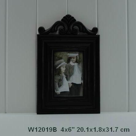 black small size wood photo frame 4*6 wooden picture frame