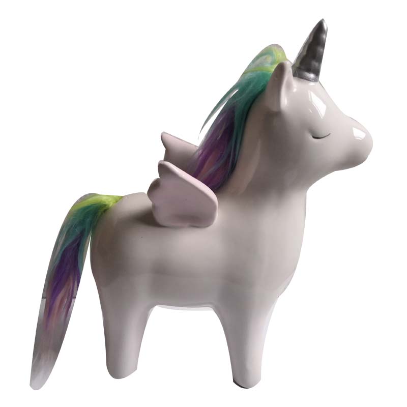 Custom ceramic unicorn money box,unicorn piggy bank,unicorn coin bank