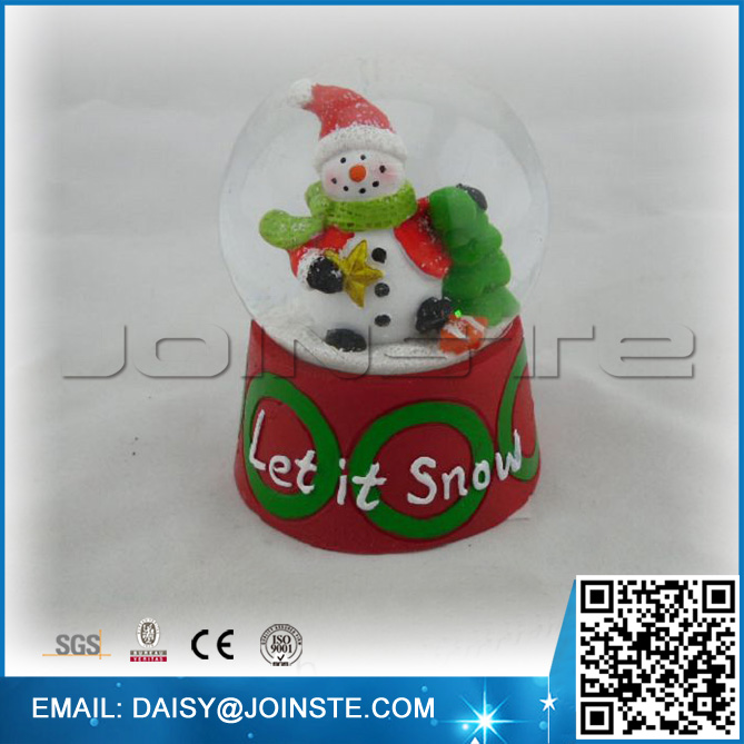 celebrating snowman krystal ball for christmas gifts