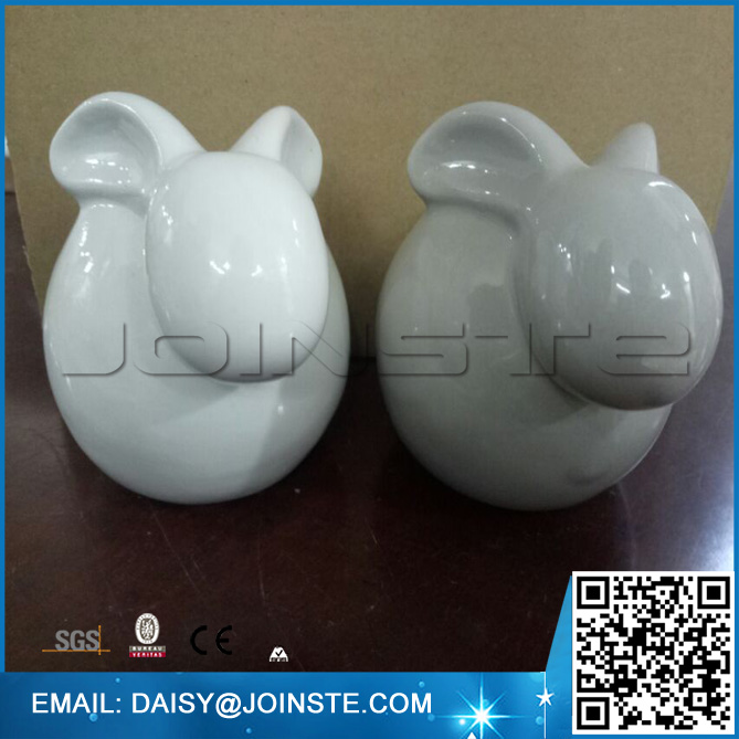 white ceramic easter bunnies,white porcelain bunnies,ceramic white bunny