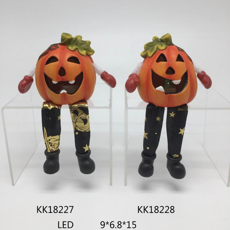 2019 Ceramic halloween decoration with pumpkin design