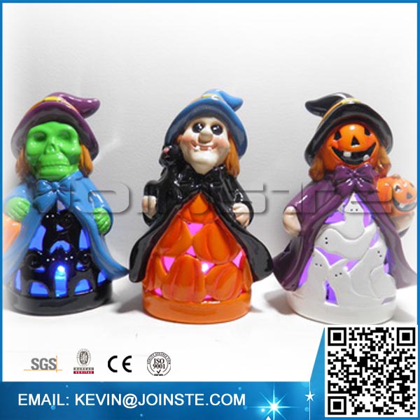 Ceramic halloween witch dolls