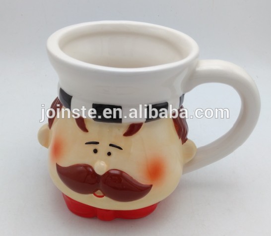 Customized cute figure ceramic coffee mug