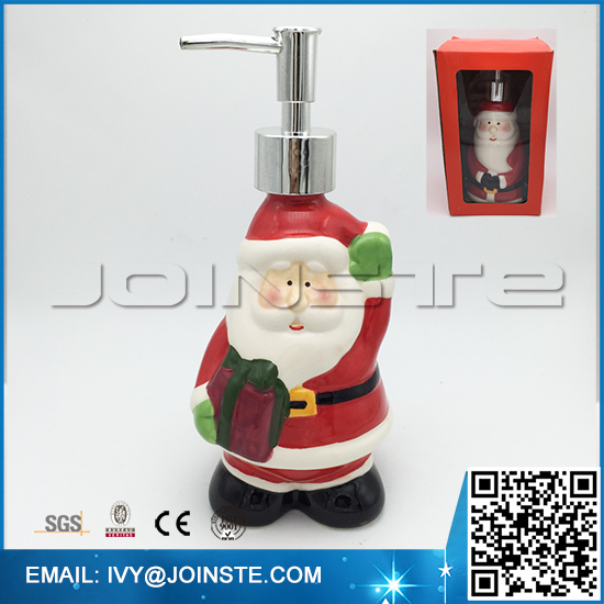 Christmas decorating soap dispenser