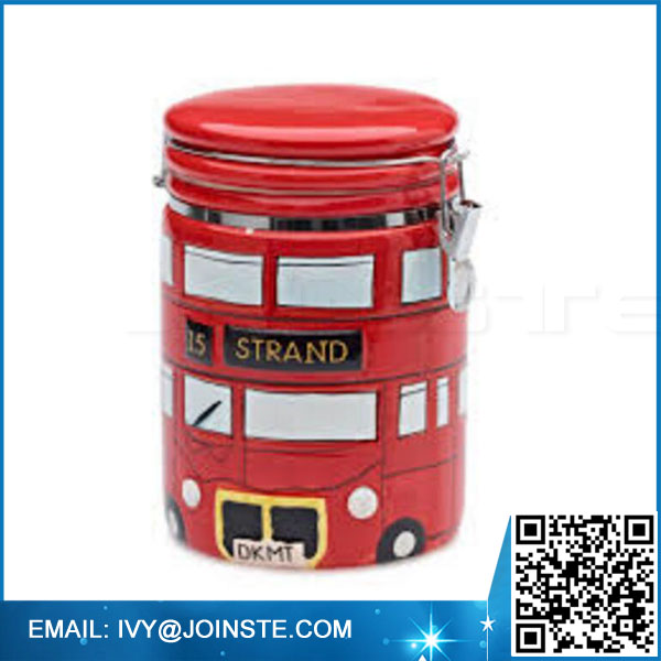 Routemaster Bus Storage Jar ceramic airtight storage jar cookie jar