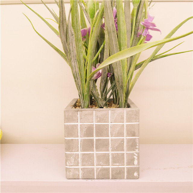 Simple Modern Concrete planter pot Cement Square Shape Flower pot Mold