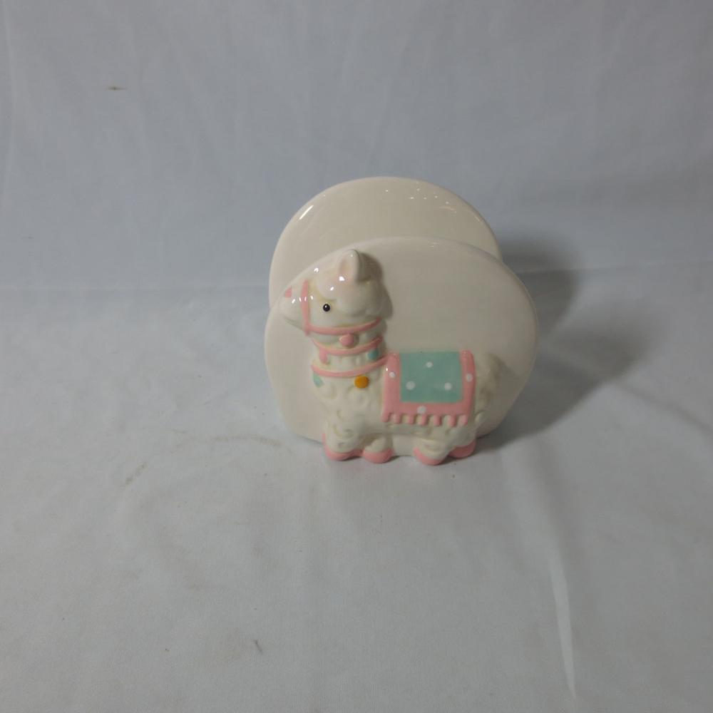 Novelty llama cream ceramic napkin holder Letter holder rack