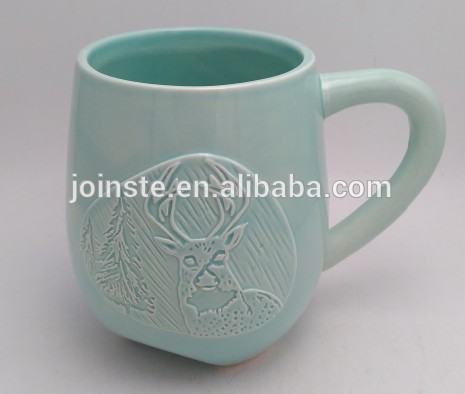 3d deer Light bule ceramic coffee mug