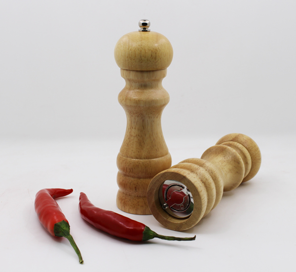 6" Inch salt and pepper grinder set bamboo