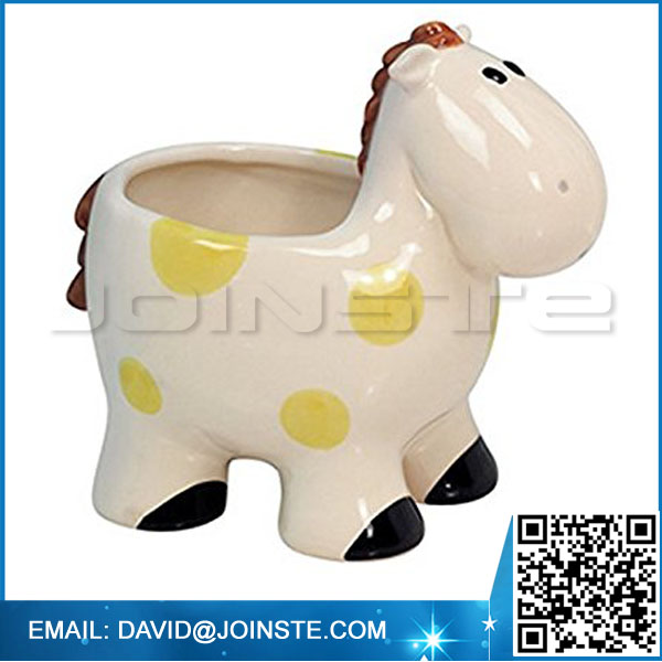 Ceramic Pony Planter Pot, Ceramic Pony Flower Pot