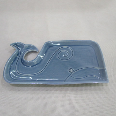 Cute Whale Ceramic Plate, Saucer Afternoon Tea Dim Sum Dried Fruit Plate, Creative Cutlery