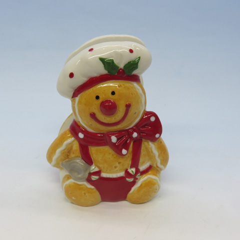 Gingerbread Man Napkin Holder, Ceramic