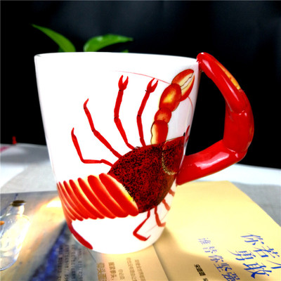Custom 3D Lobster Mug,Lobster Coffee Cups,Ceramic Lobster Mugs
