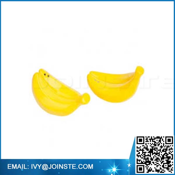 customized banana shaped salt and pepper shaker set ceramic