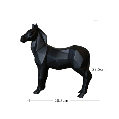 Geometric horse decoration,indoor decorative statue,custom animal status