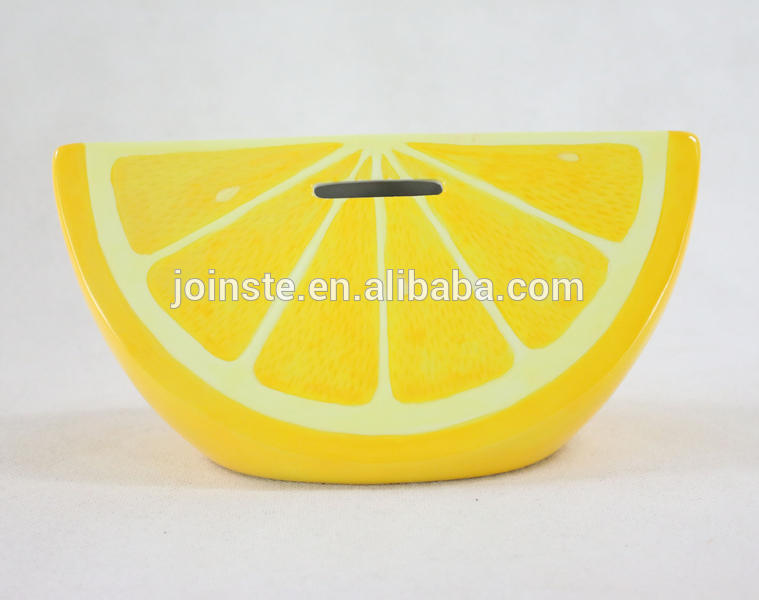 Ceramic furit lemon children's money box