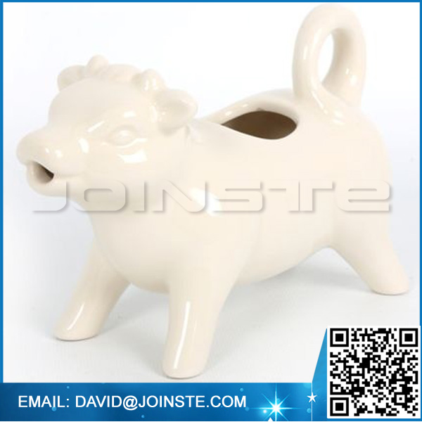 250ml White Cow Milk Cream Jug Ceramic Cow Milk Jug
