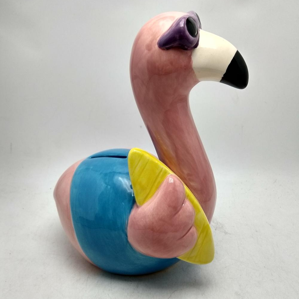 Hawaii flamingo Money Box,ceramic bird coin bank,flamingo piggy banks