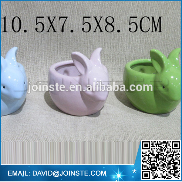 Ceramic oval shape flower pot