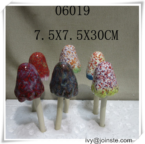 Wholesale garden ornament garden decoration mushroom figurines ceramic