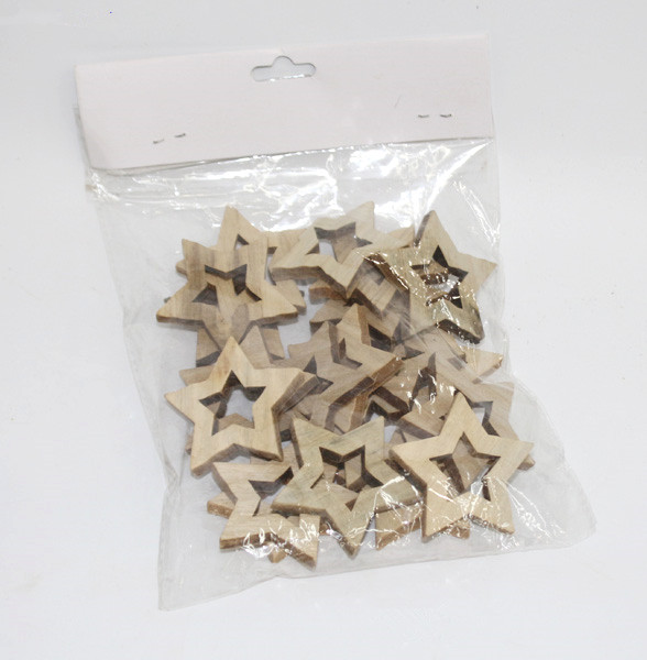 Driftwood star chips with holes