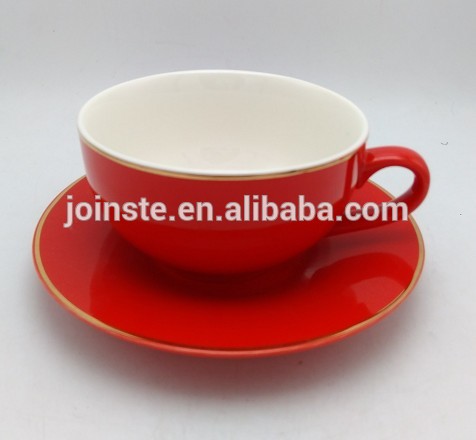 Rich Red ceramic tea mug