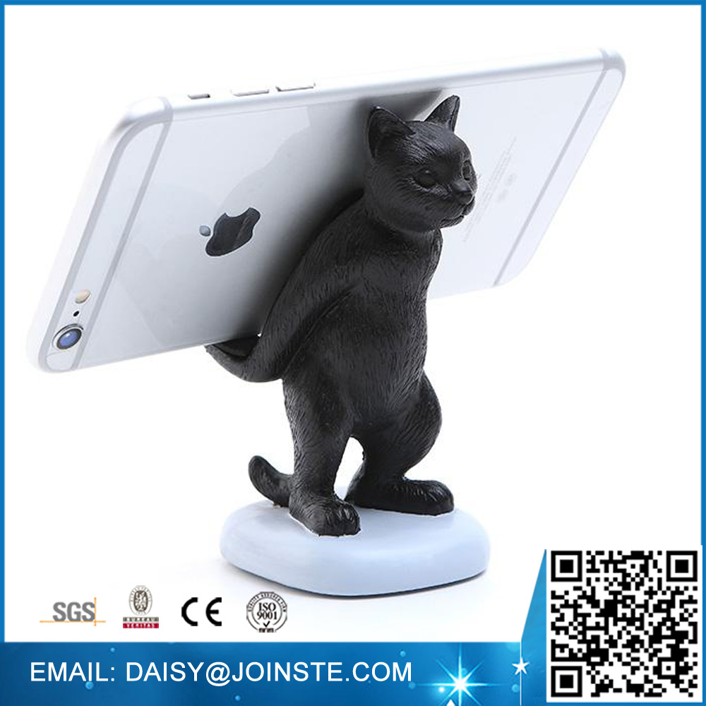 cat phone stand,table stand for mobile phone,novelty mobile phone stand
