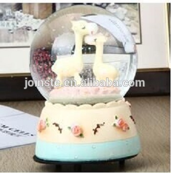 Custom 65cm resin alpaca water globe snow globe home decoration