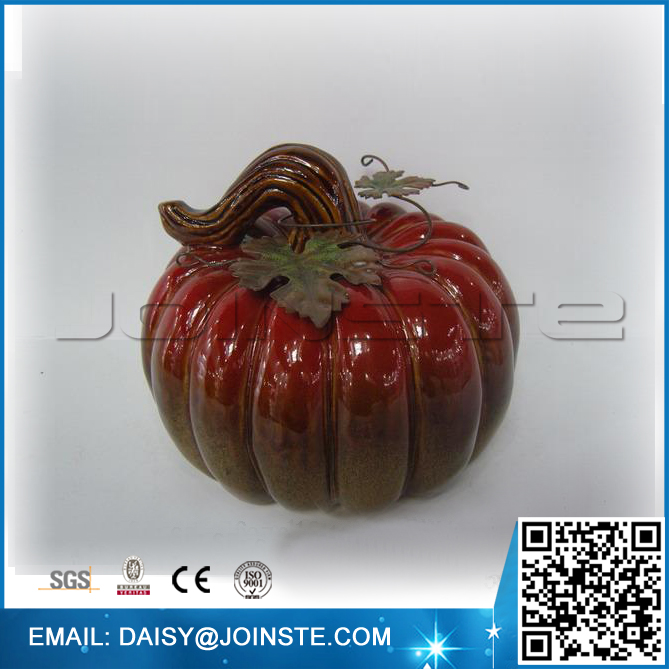 harvest decor mini ceramic pumpkin