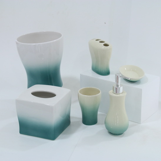 Set of 6 Custom Shape Ceramic automatic soap dispenser,kitchen soap dispenser automatic