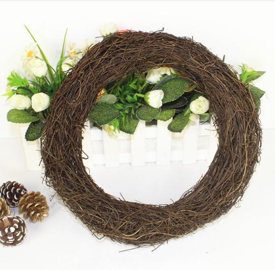 Salim grape  vine wreath ,floral black rattan wreath