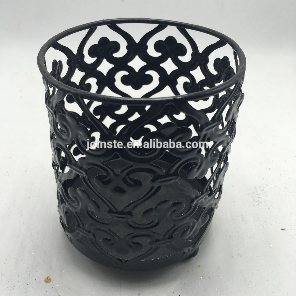 Custom cheap metal iron wrought flower pot decoration home garden