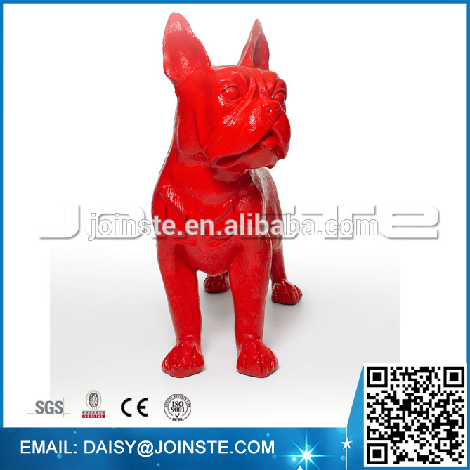 Cloony french bulldog resin dog statues