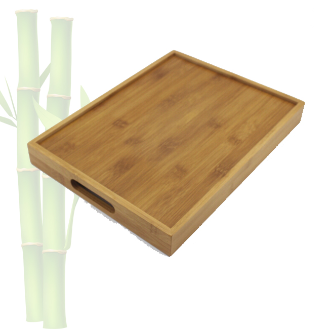Bamboo Ottoman/Serving Tray by Clever Chef | 2 in 1 Ottoman and Serving Tray is Great for Mealtime Anywhere | Perfect Size