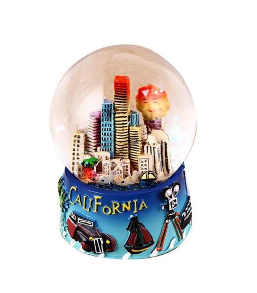 California nieve kalibutan sobenir snowglobes gasa