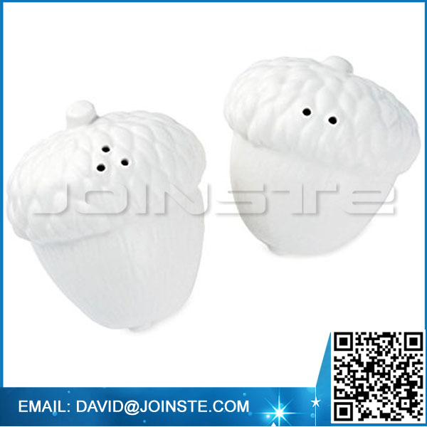 Ceramic Acorn Salt and Pepper Shakers