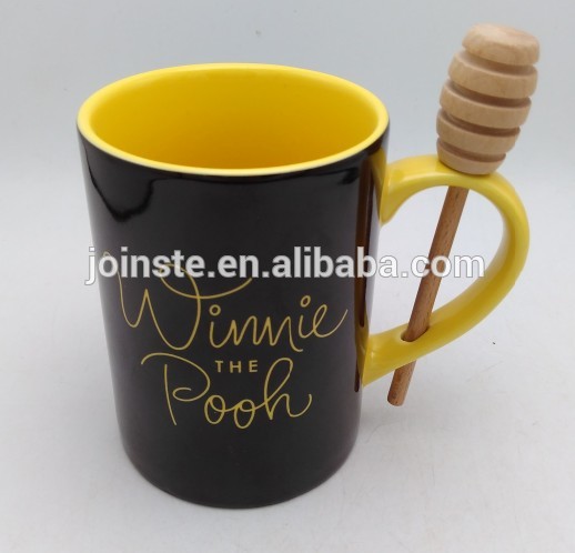 Standard black coffee ceramic mug