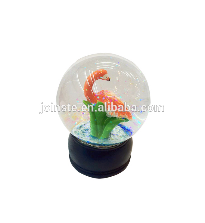 Flamingos 80MM Music Water Globe Plays Tune