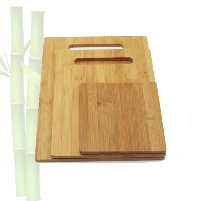 Wholesale Bamboo Cutting Board Set of 3, Wooden Chopping Board Kitchen Cutting Board