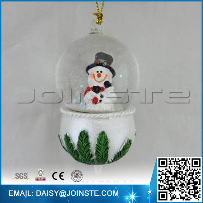 Christmas hanging ball, Resin christmas water globe