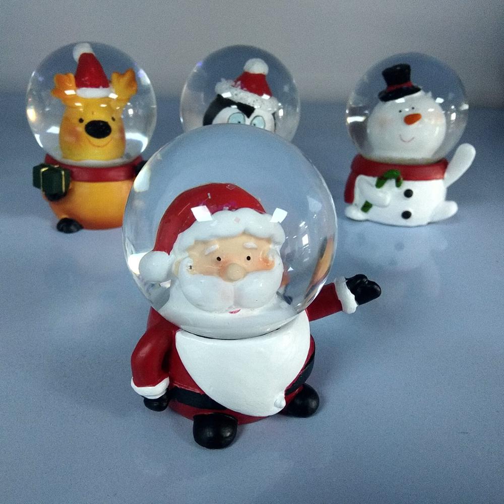 Customized design Santa Snow Globe,Glass snow globe,mini snow ball
