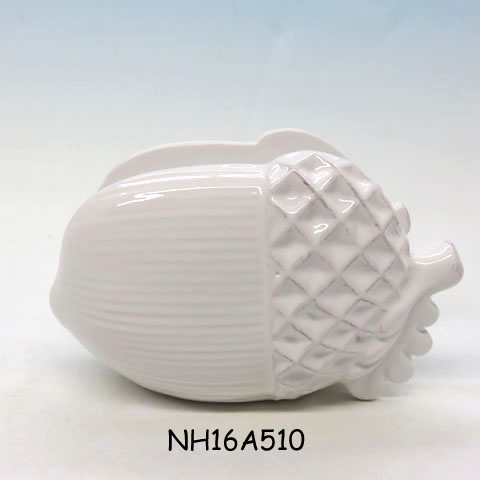 Ceramic Napkin Holder,Pine Cones Acorns