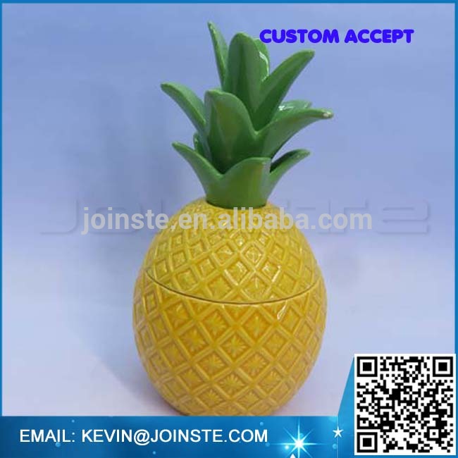 Pineapple shape Ceramic Candy Holder, Cookie Holder