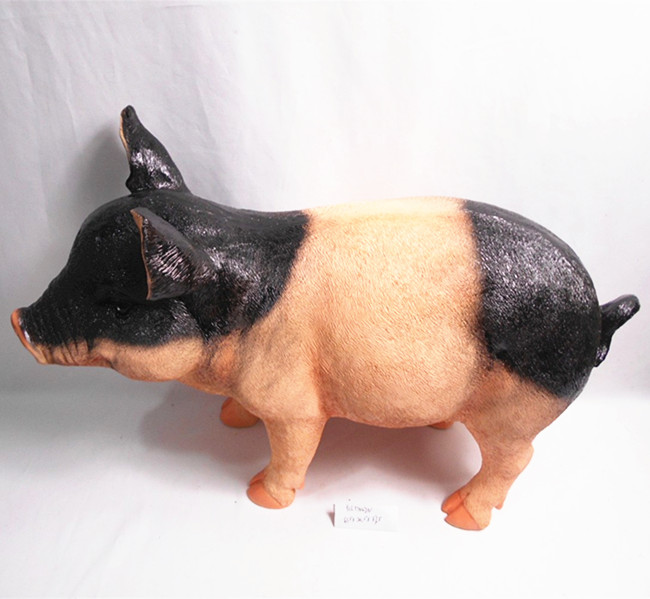 Promotional resin emulational  pig ,resin black pig