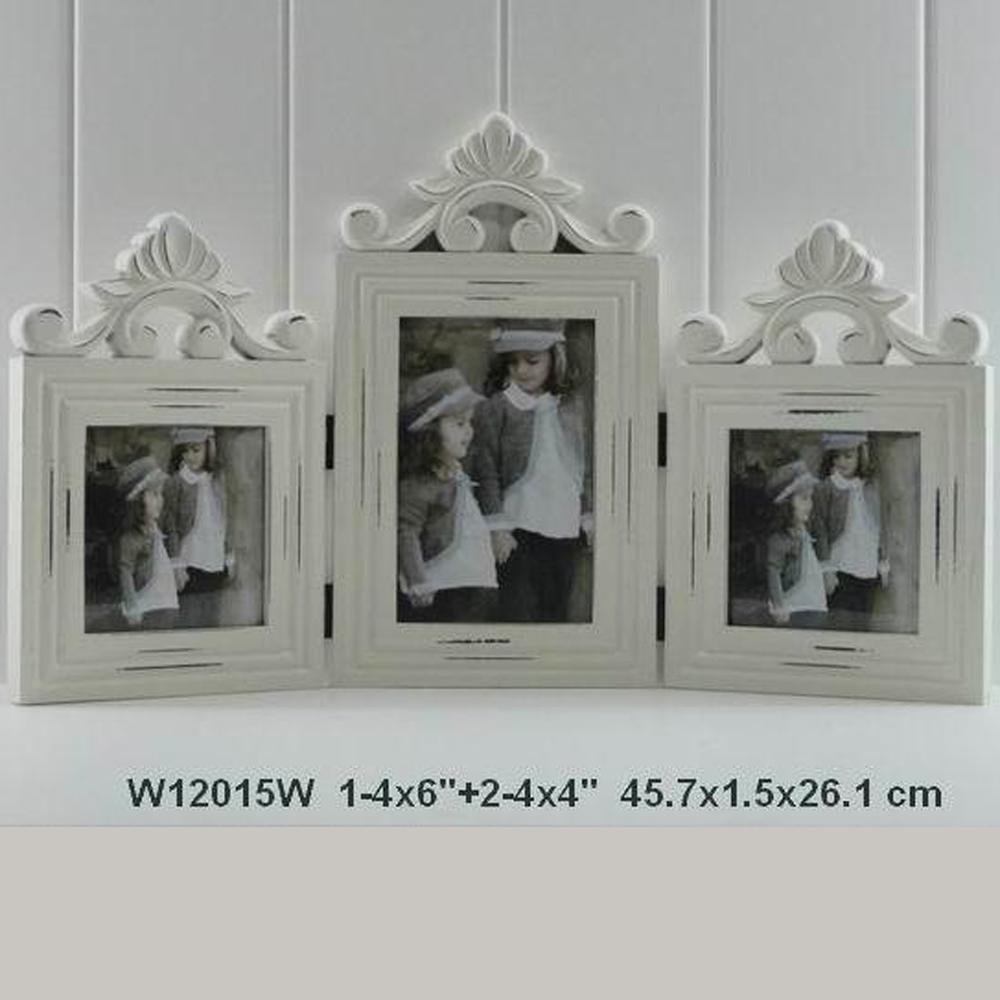 white series Three pictures wood picture  frame wooden photo frame