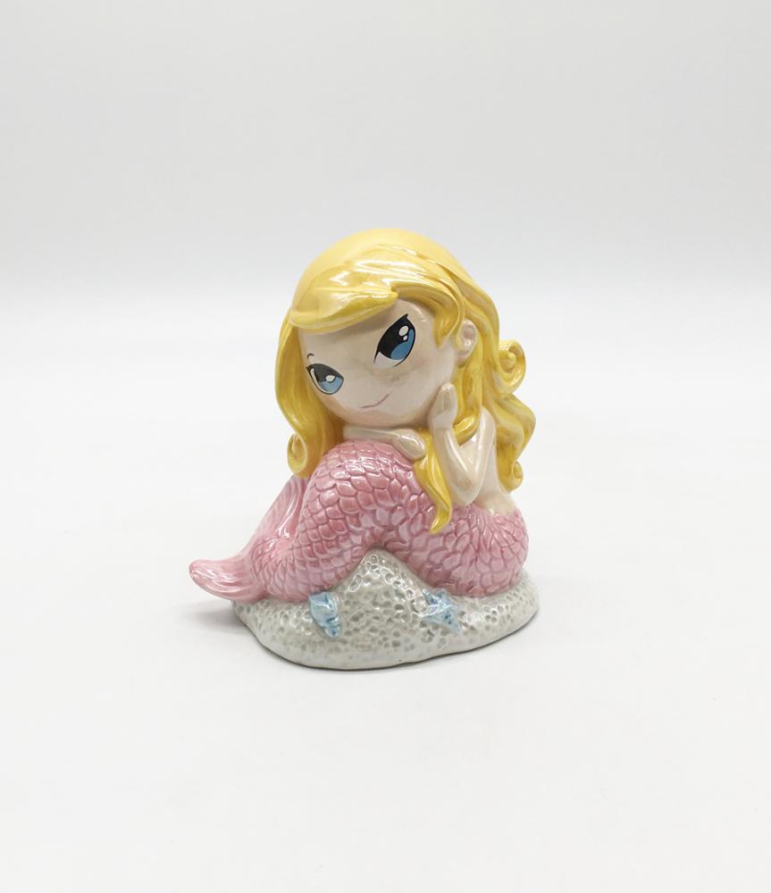 Baby Mermaid Ceramic Piggy Bank, Coin bank, Money box